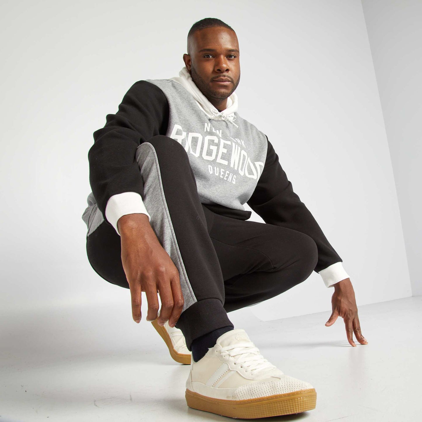 Sweat à capuche 'Ridgewood' Gris
