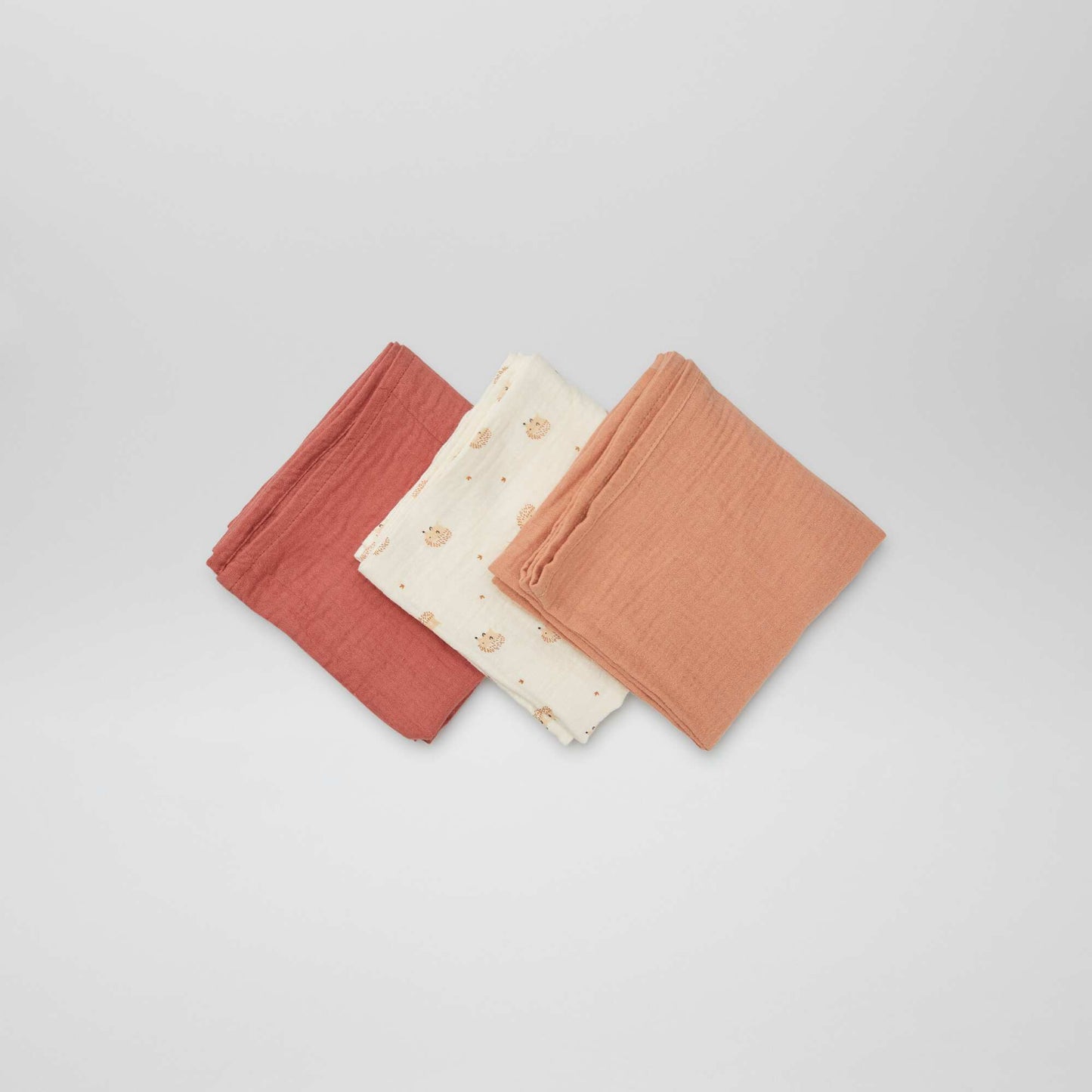 Lot de 3 changes imprimés BORDEAUX/BEIGE