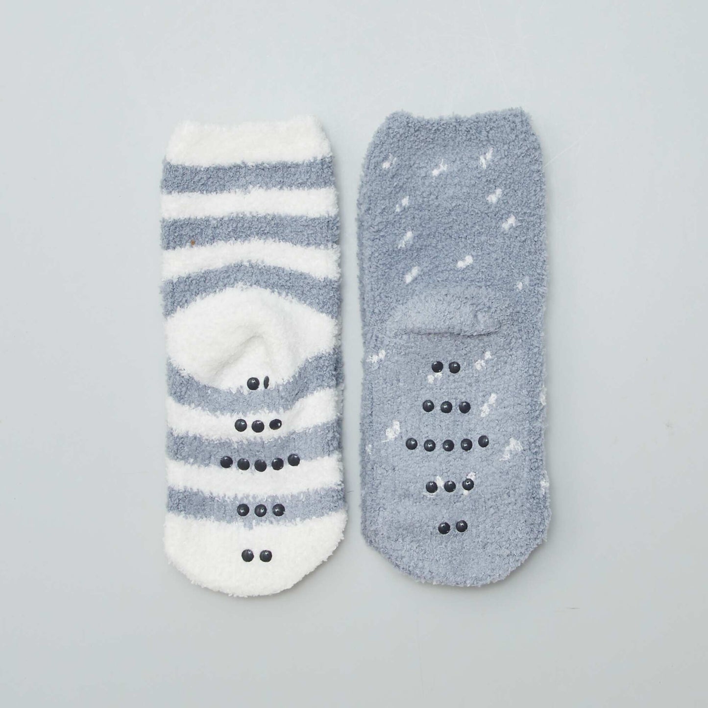 Chaussettes antid rapantes chaudes 'animal' Gris