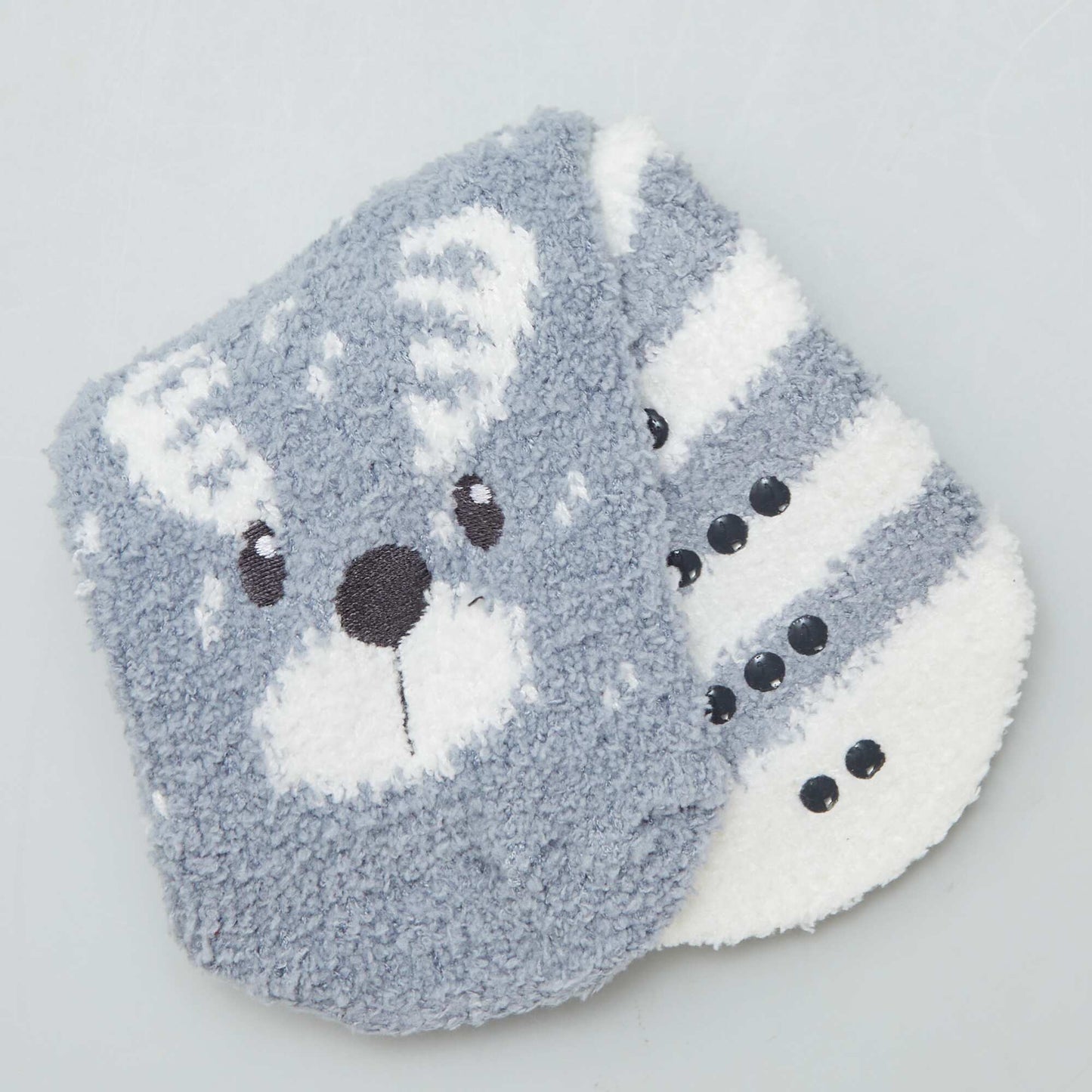 Chaussettes antid rapantes chaudes 'animal' Gris