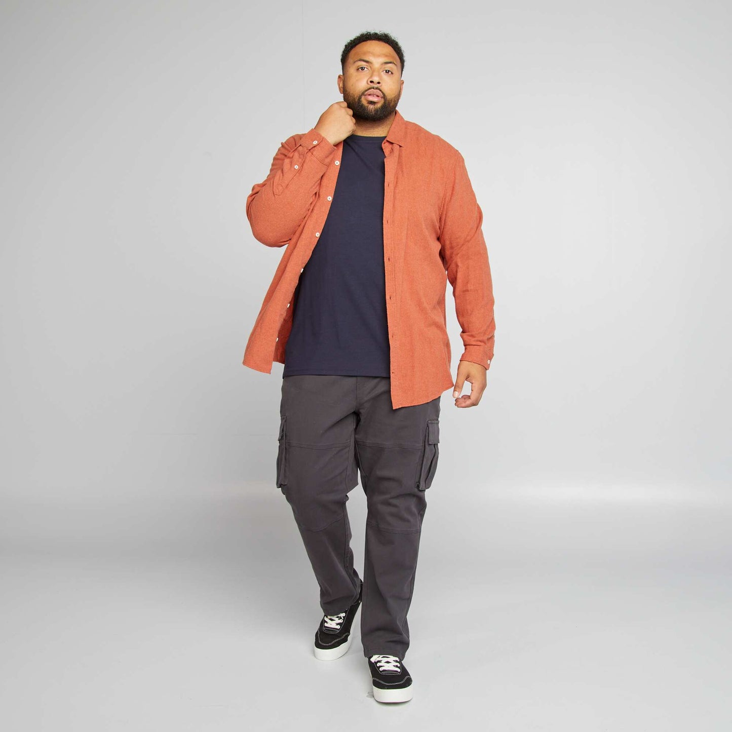 Chemise à carreaux en flanelle Marron