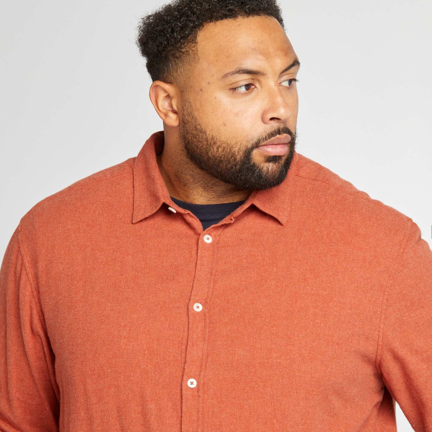 Chemise à carreaux en flanelle Marron
