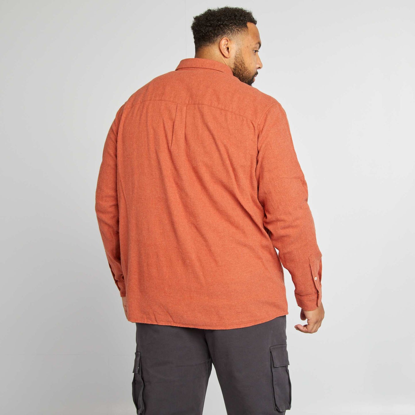 Chemise à carreaux en flanelle Marron