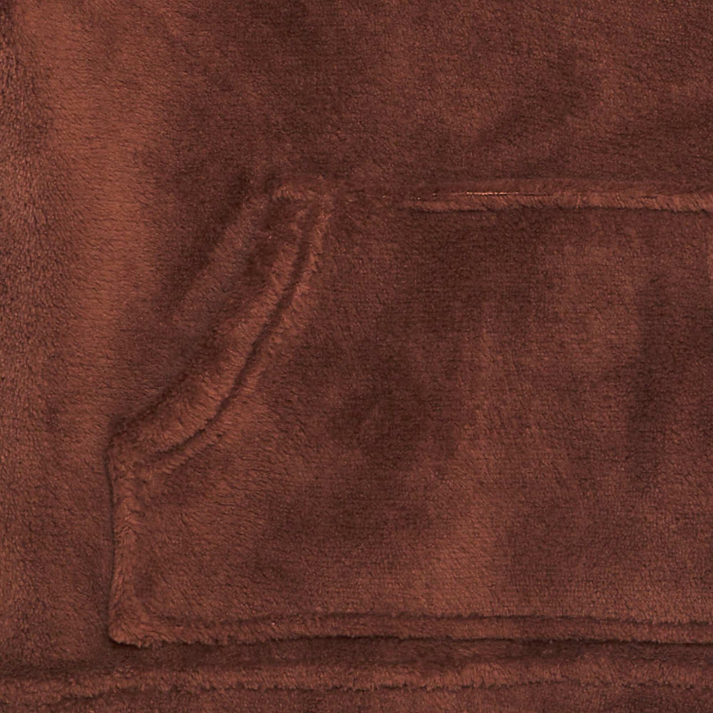 Sweat capuche en polaire Marron