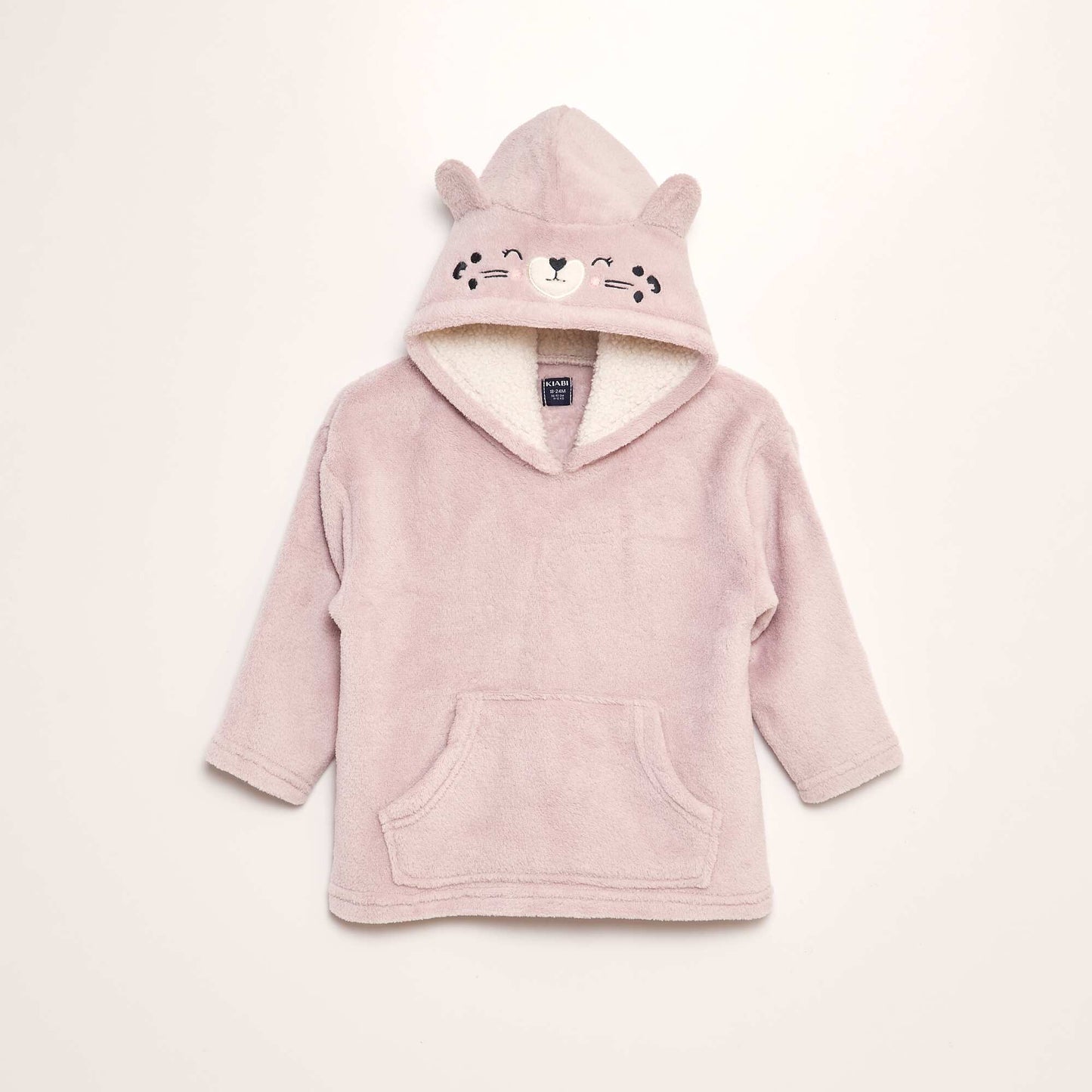 Sweat capuche en polaire Rose