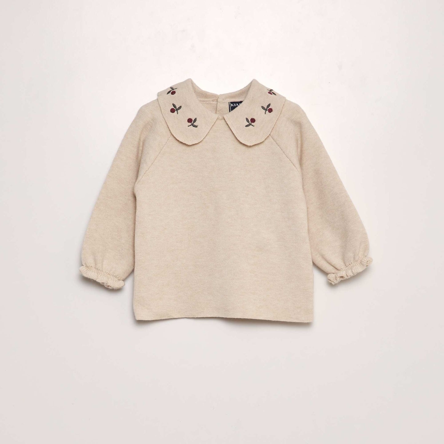 Ensemble pull + pantalon en maille compact - 2 pièces Beige