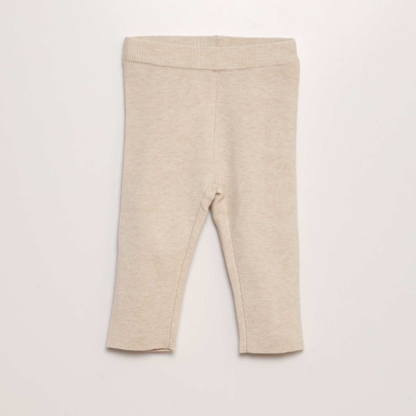 Ensemble pull + pantalon en maille compact - 2 pièces Beige