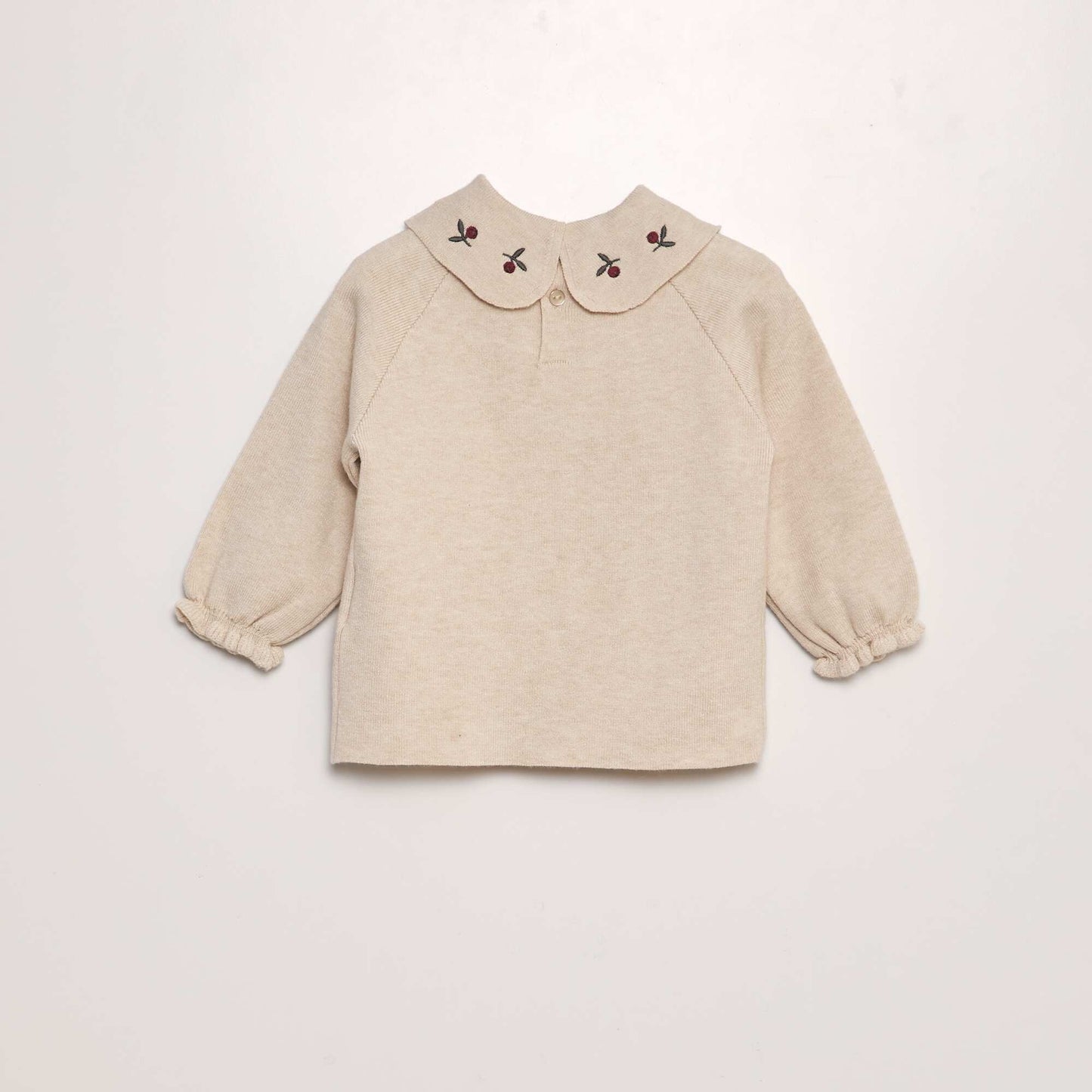Ensemble pull + pantalon en maille compact - 2 pièces Beige