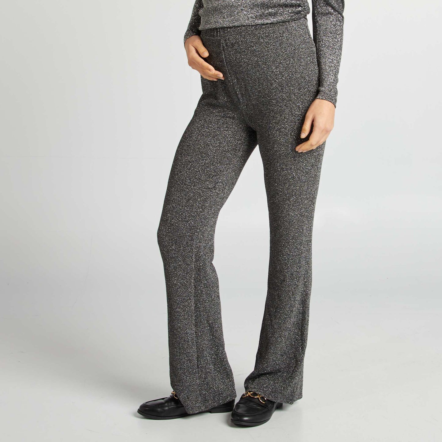 Pantalon de fêtes maternité Gris