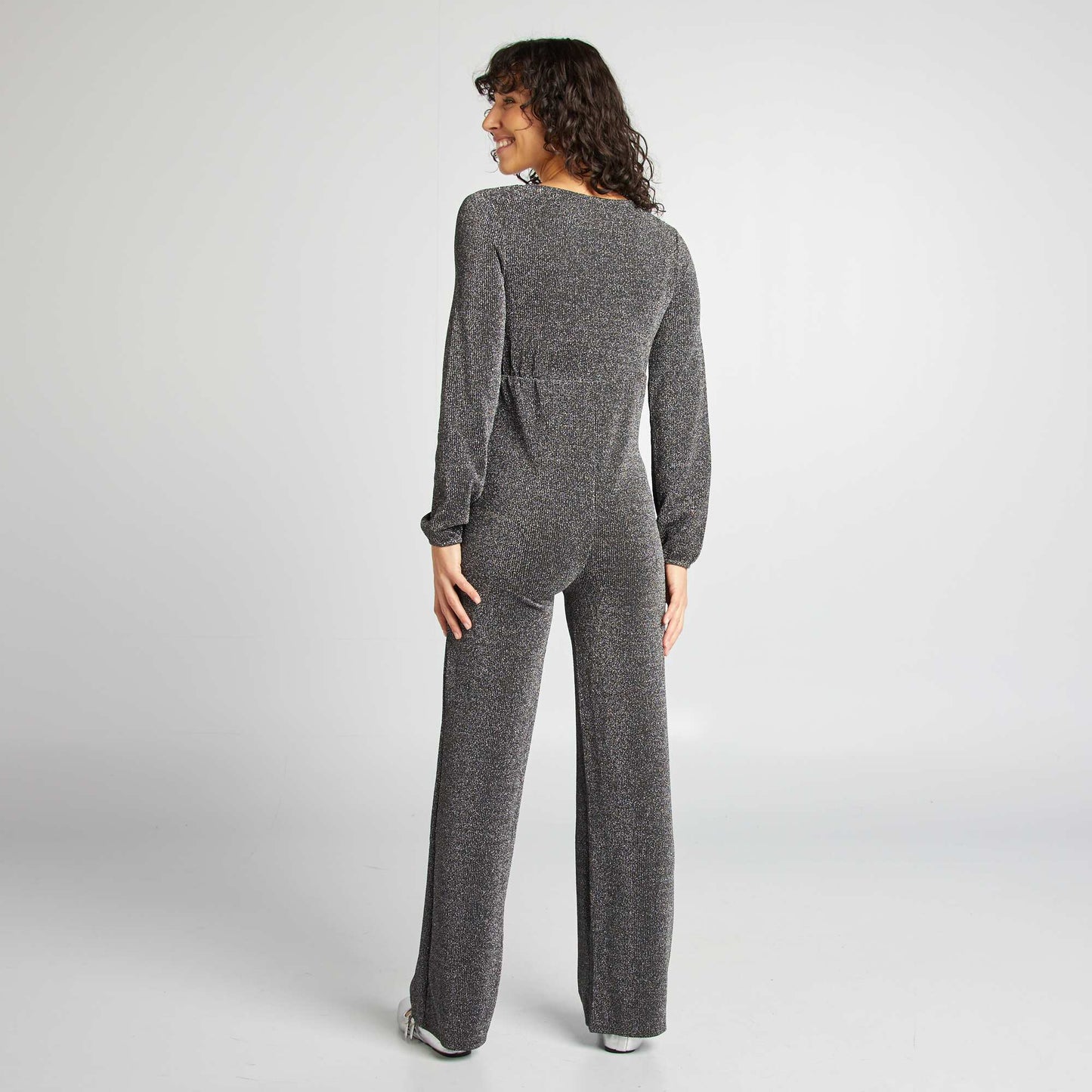 Combi pantalon de fête maternité Gris