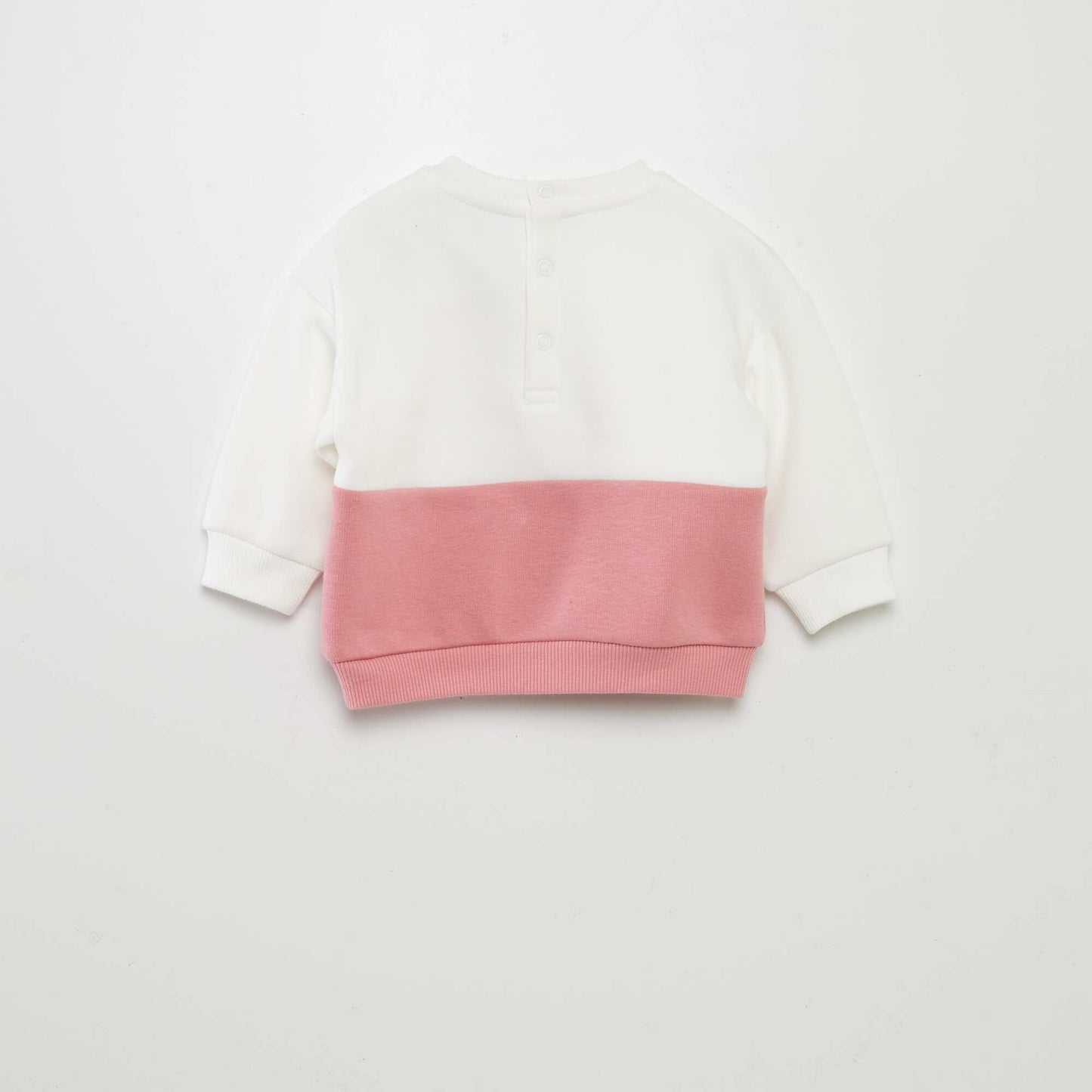 Sweat bicolore 'Marie' Rose fonc