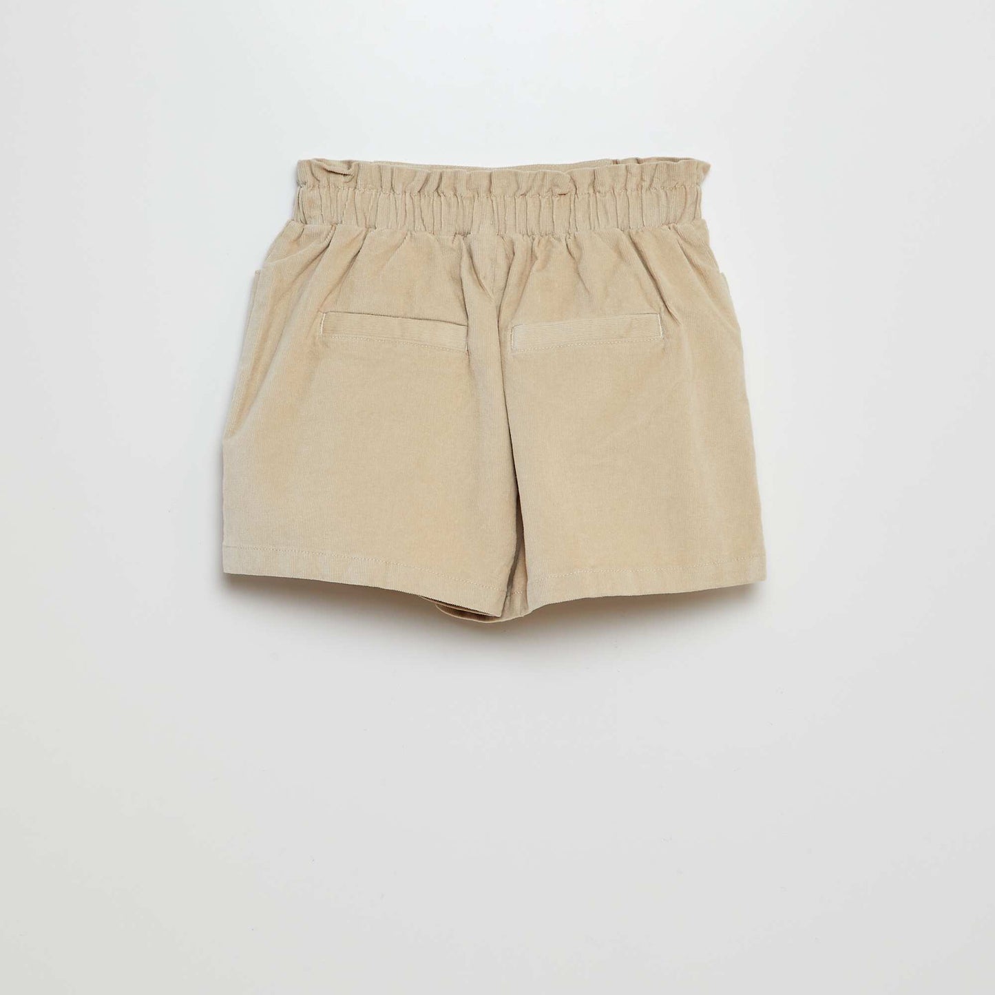 Short en velours côtelé BEIGE