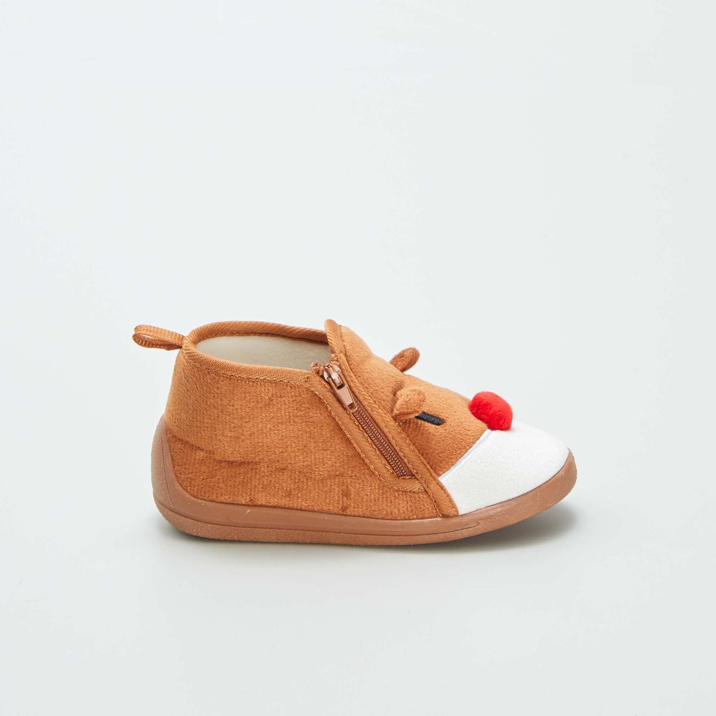 Chaussons bottillons 'renne' Marron
