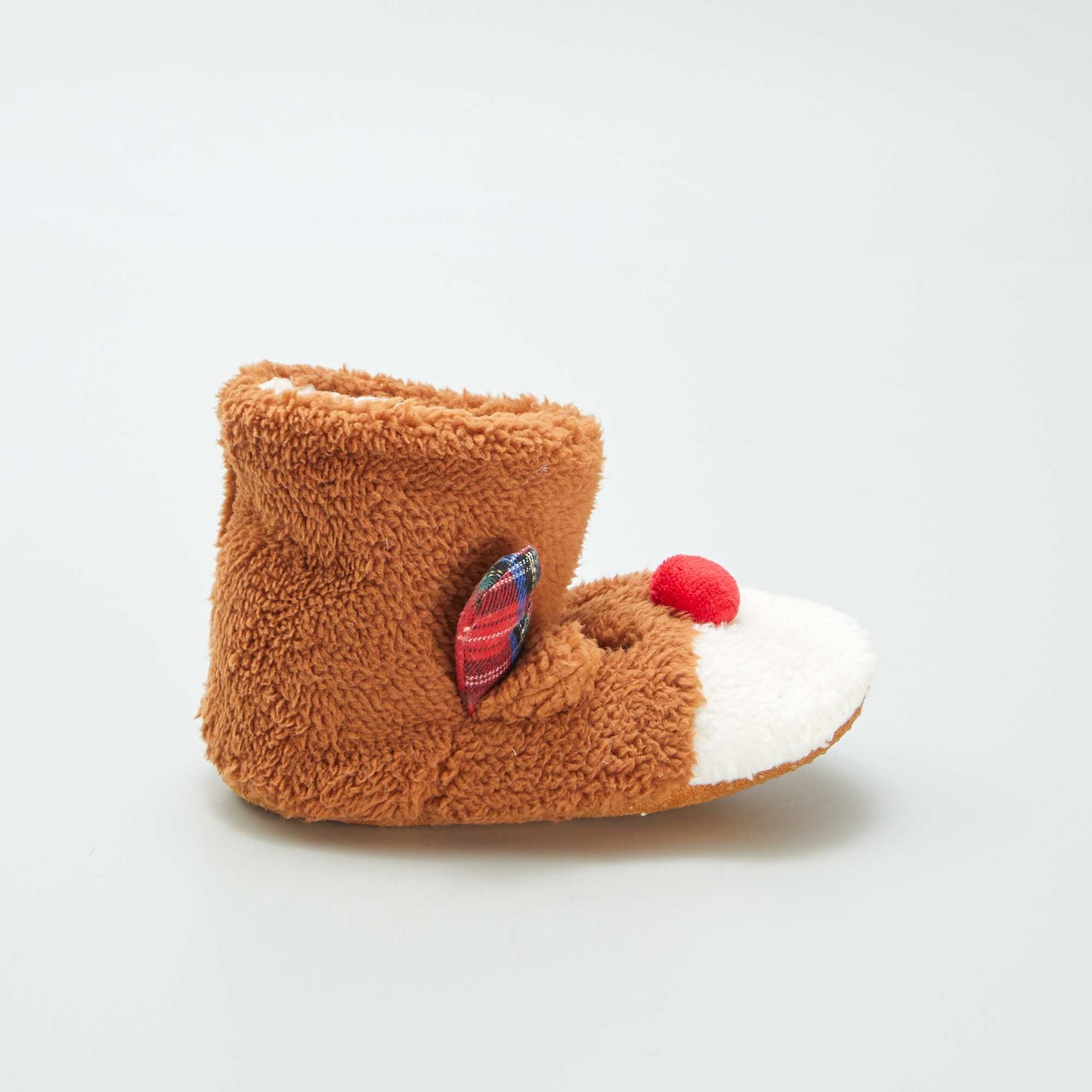 Chaussons bottes 'renne' Marron