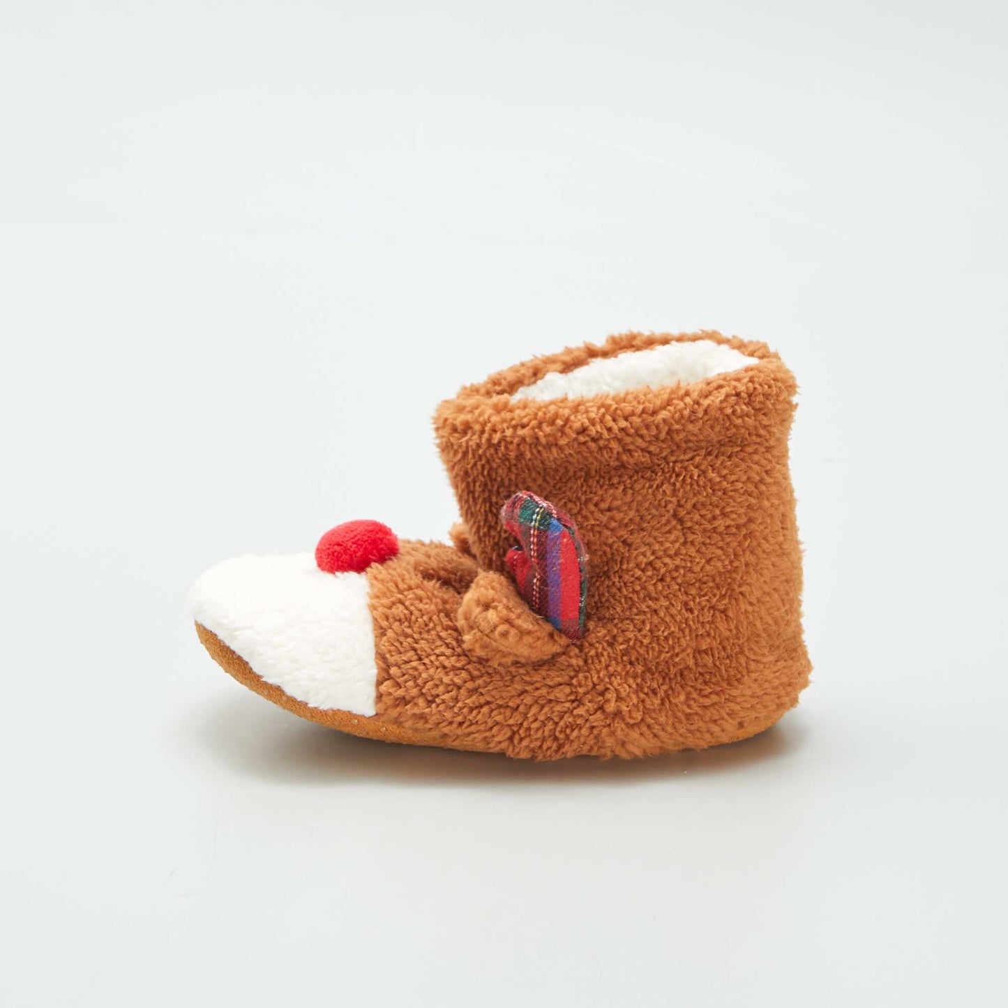 Chaussons bottes 'renne' Marron