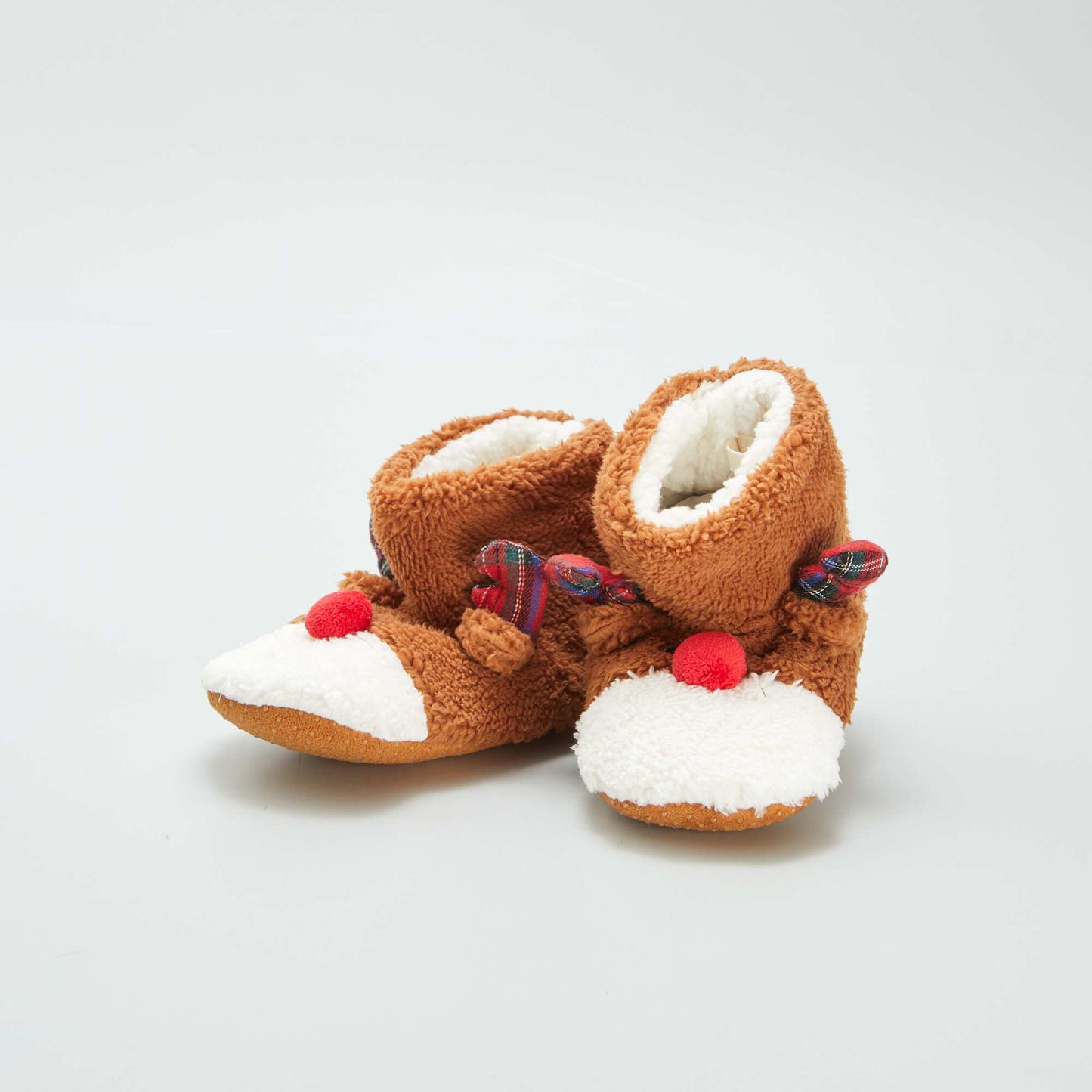 Chaussons bottes 'renne' Marron