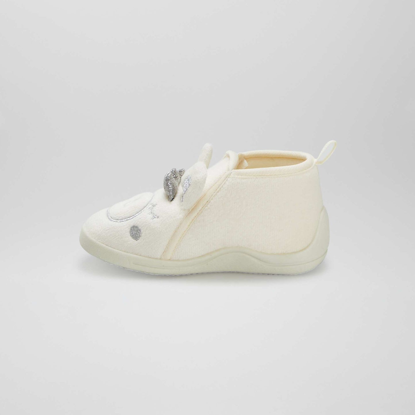 Chausson bottillons 'ours' blanc