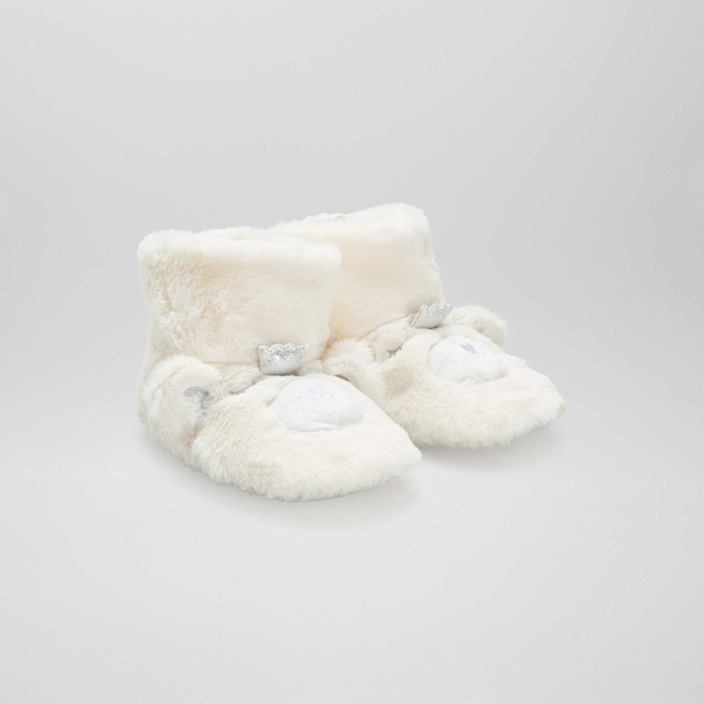 Chaussons de Noël - ours blanc