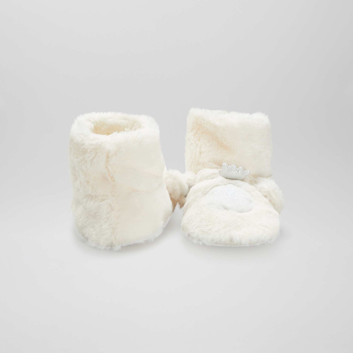 Chaussons de Noël - ours blanc