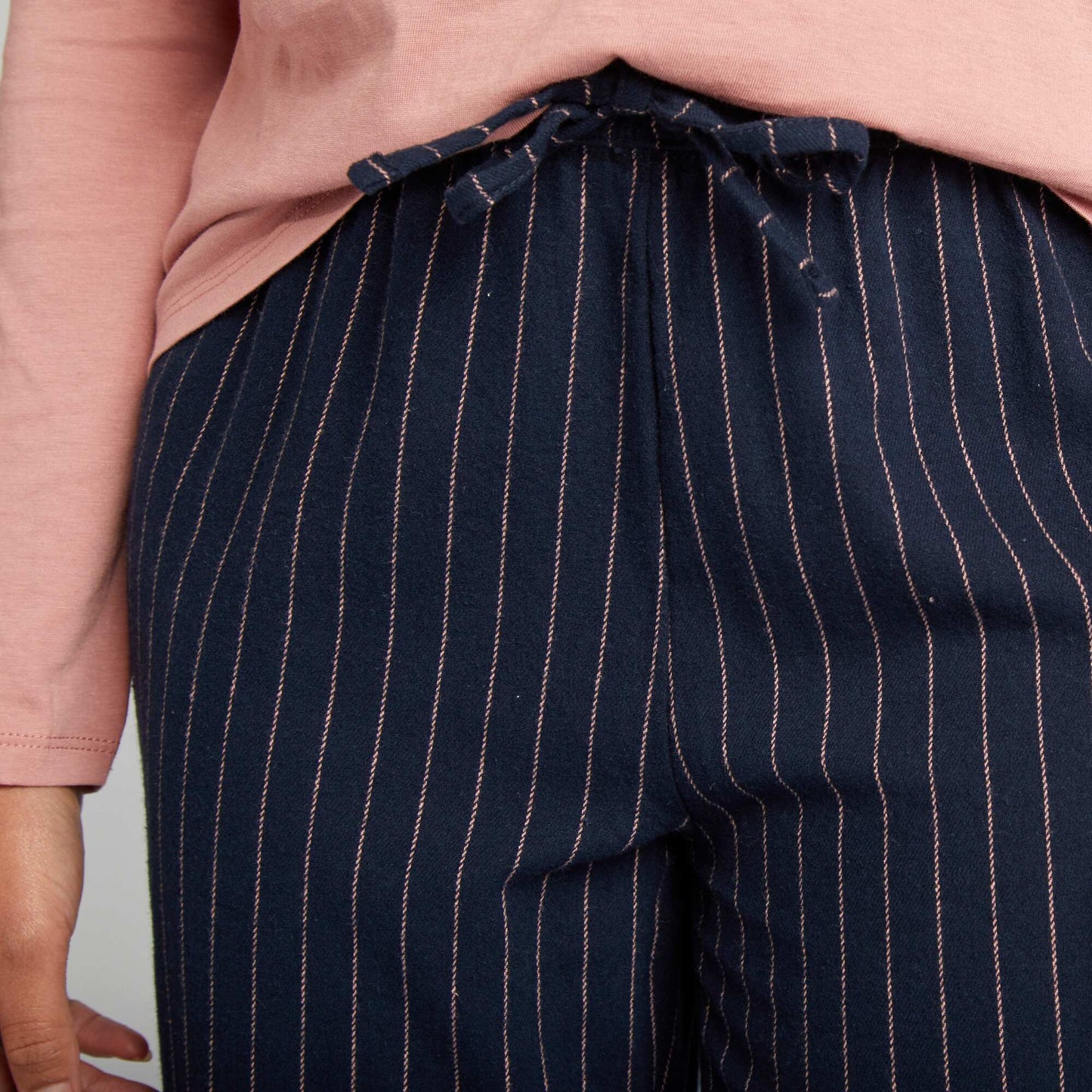 Ensemble pyjama tee-shirt + pantalon imprim Rose/bleu marine