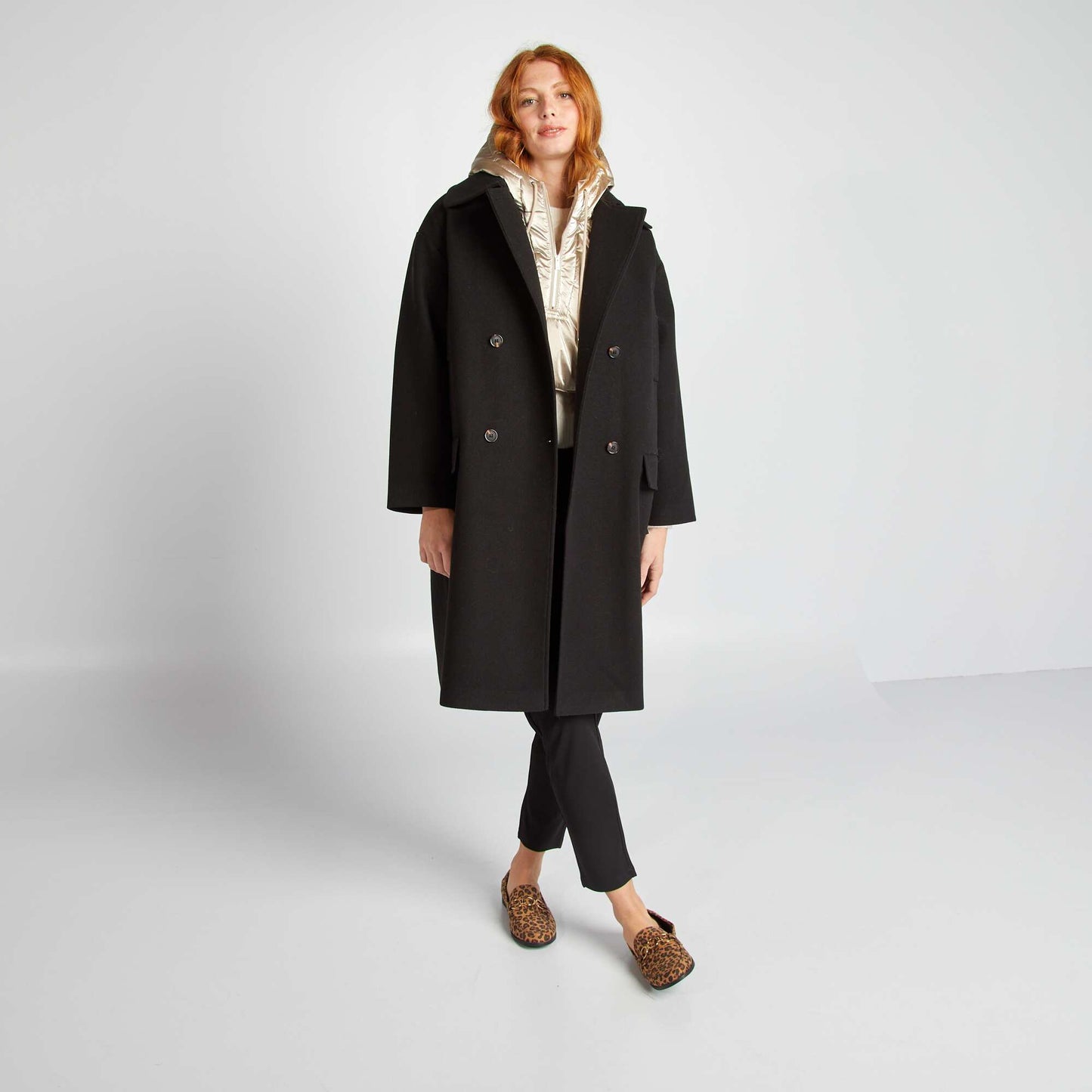 Doudoune plastron effet m tallis Beige