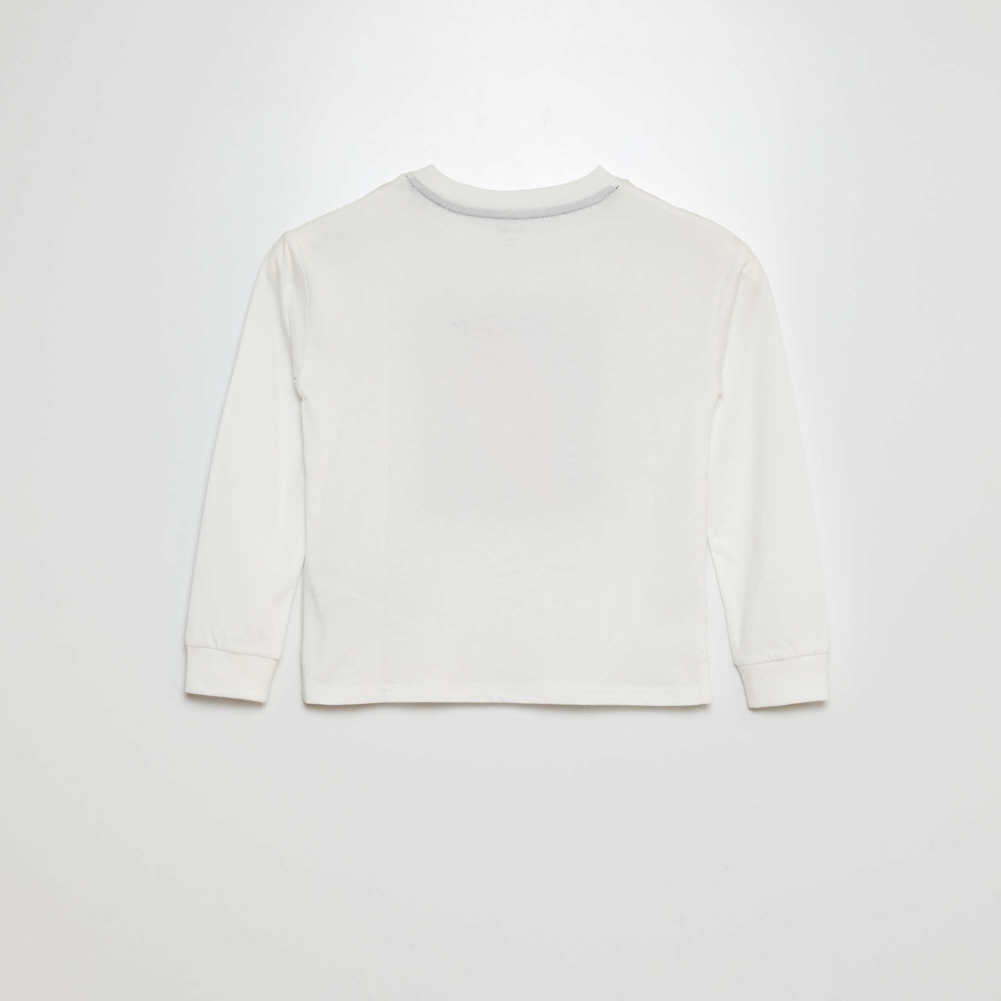 T-shirt manches longue imprimé Blanc