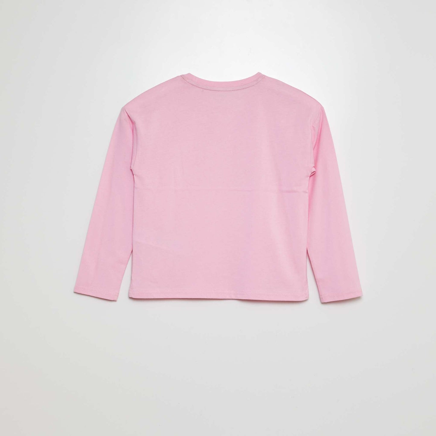 T-shirt manches longues imprimé 'cœur' Rose