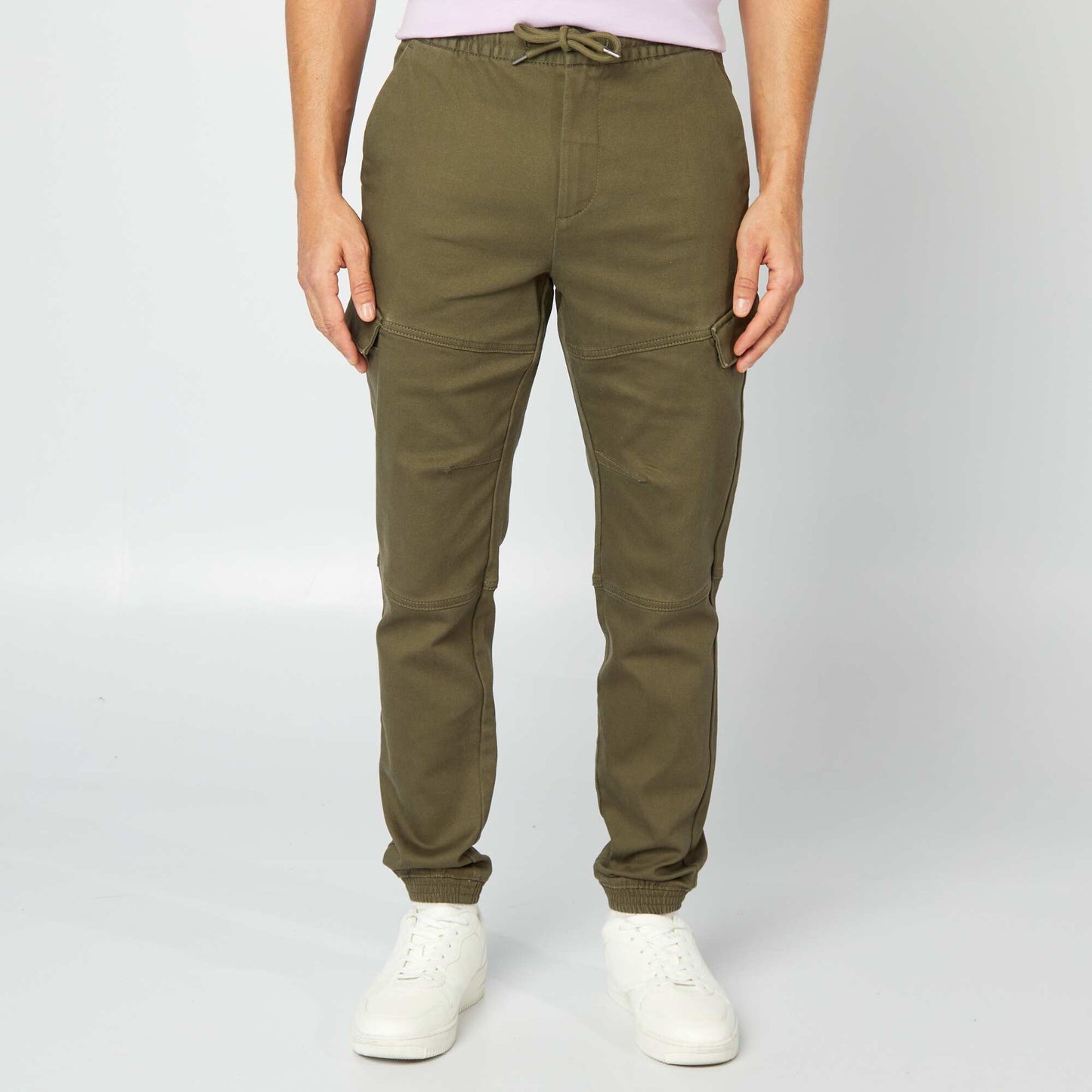 Pantalon multipoches uni KAKI