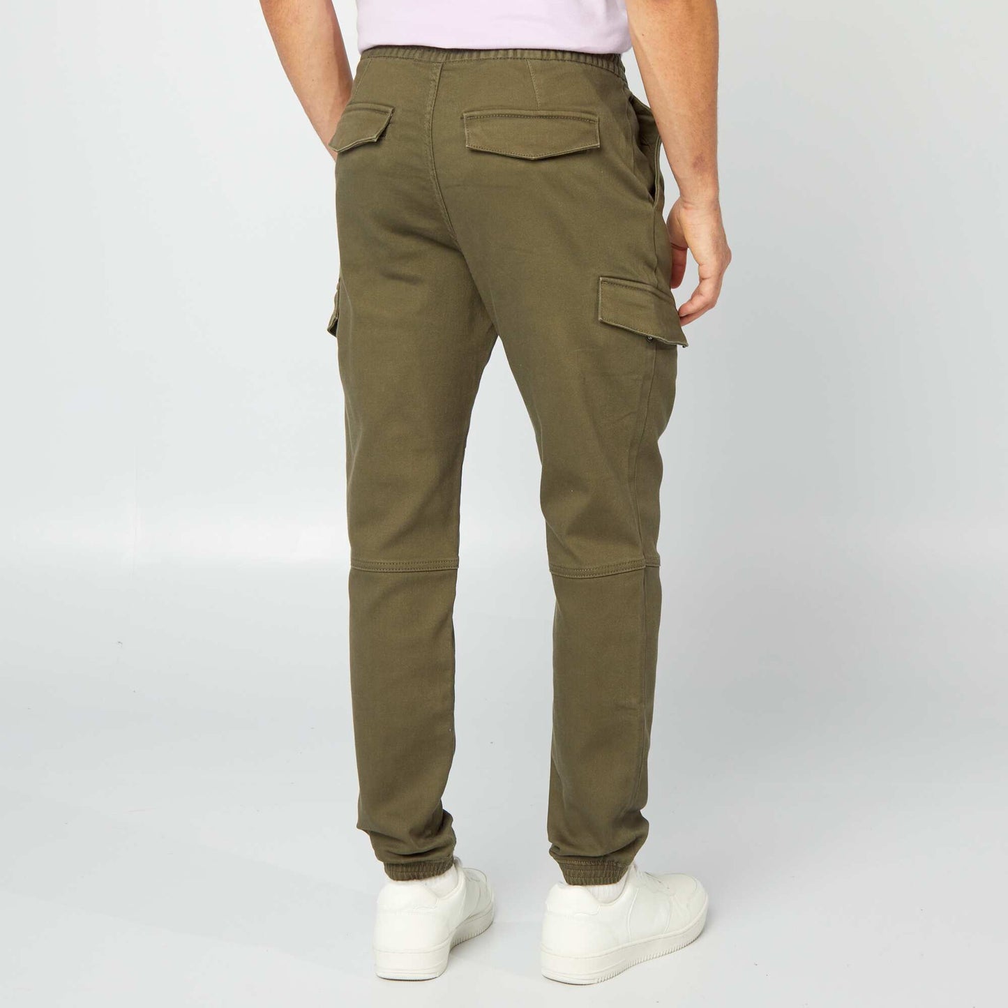 Pantalon multipoches uni KAKI