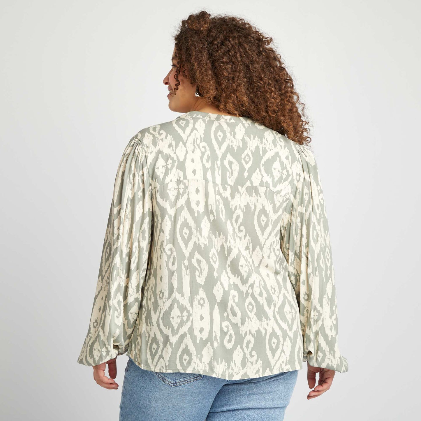 Blouse imprimée VERT