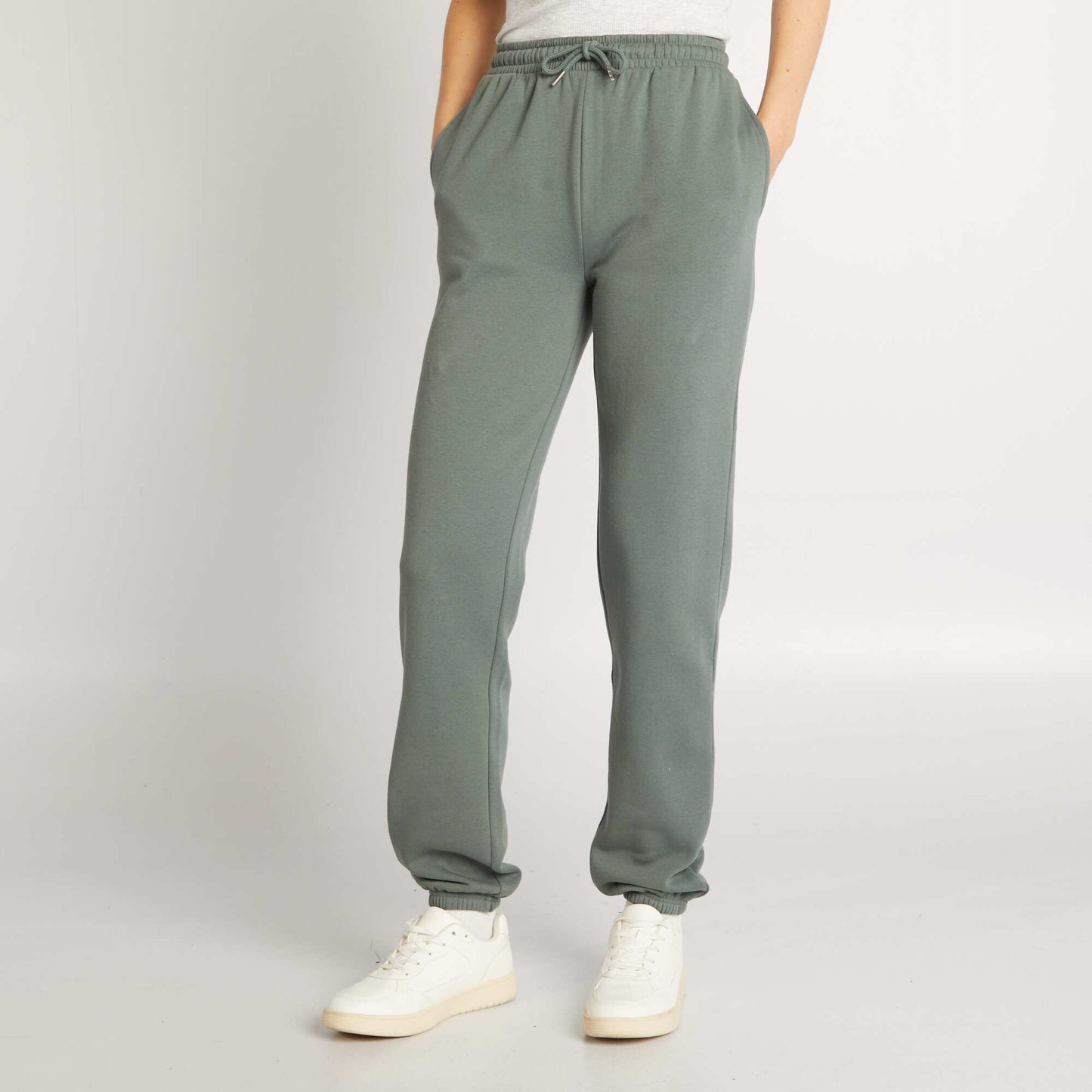 Jogging basique en molleton VERT