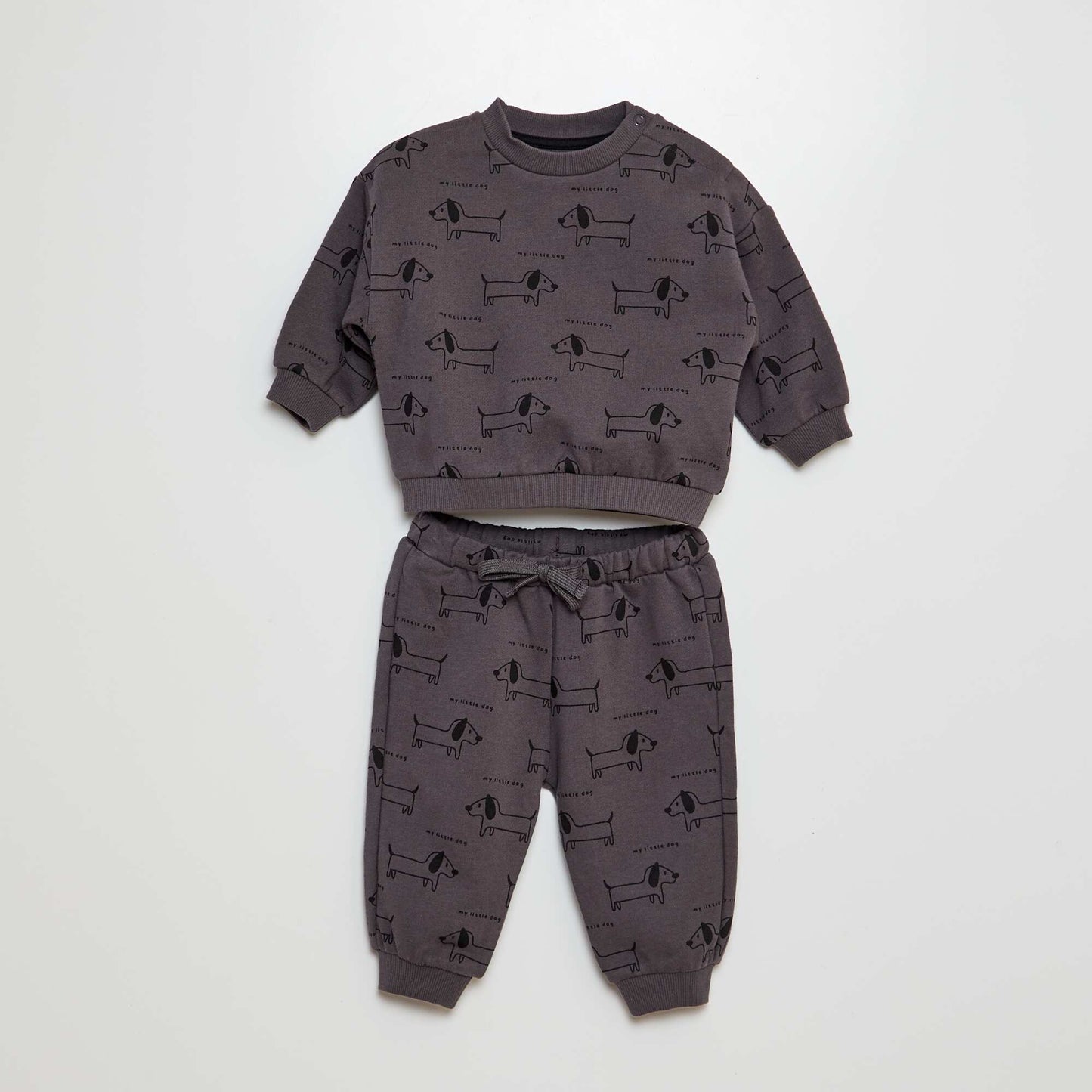 Ensemble jogging sweat + pantalon - 2 pièces Gris