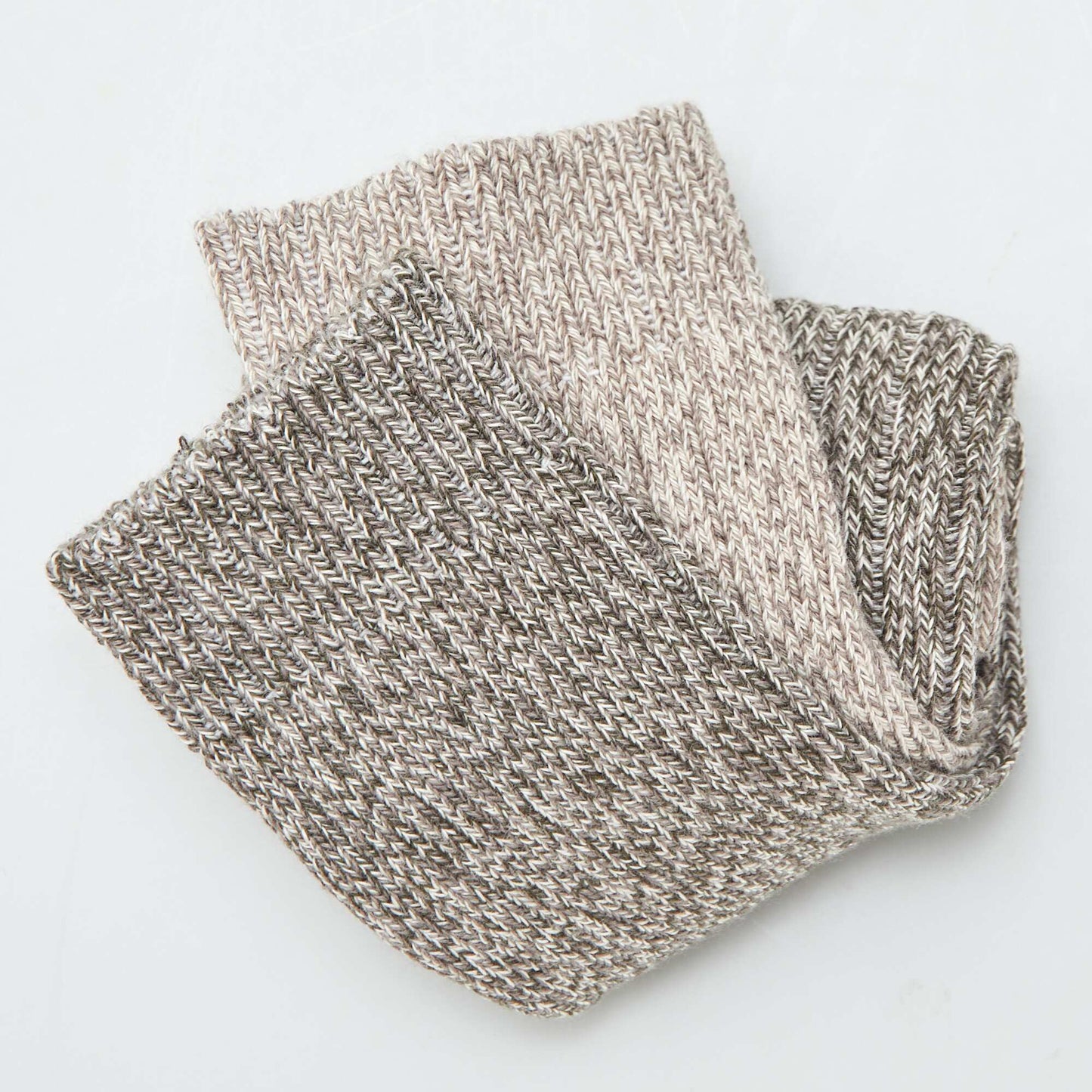 Chaussettes en maille moulin e Gris