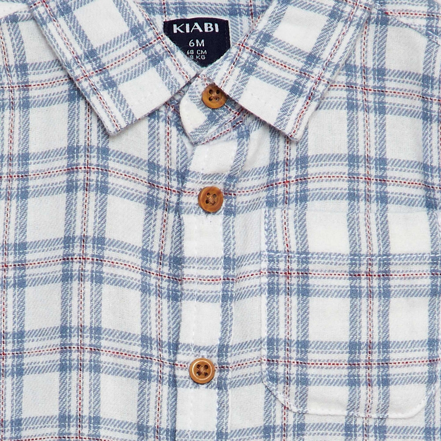 Chemise en flanelle Blanc
