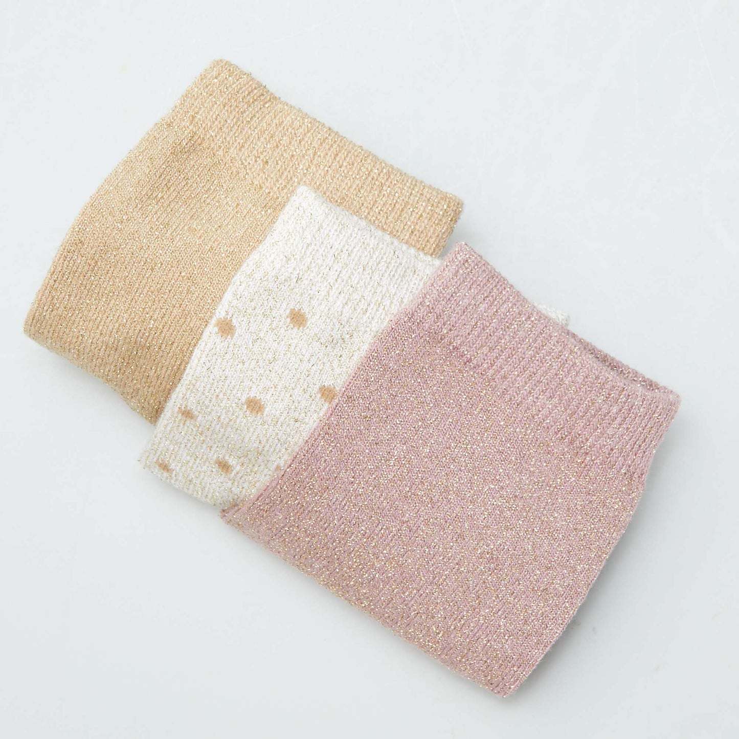 Lot de 3 paires de chaussettes pailletées Bleu