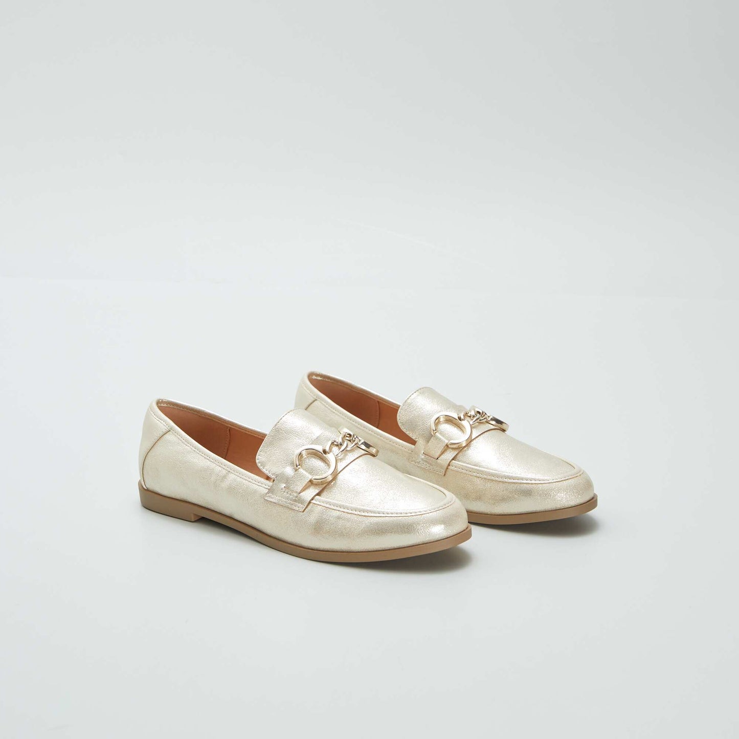 Mocassins en simili DORé
