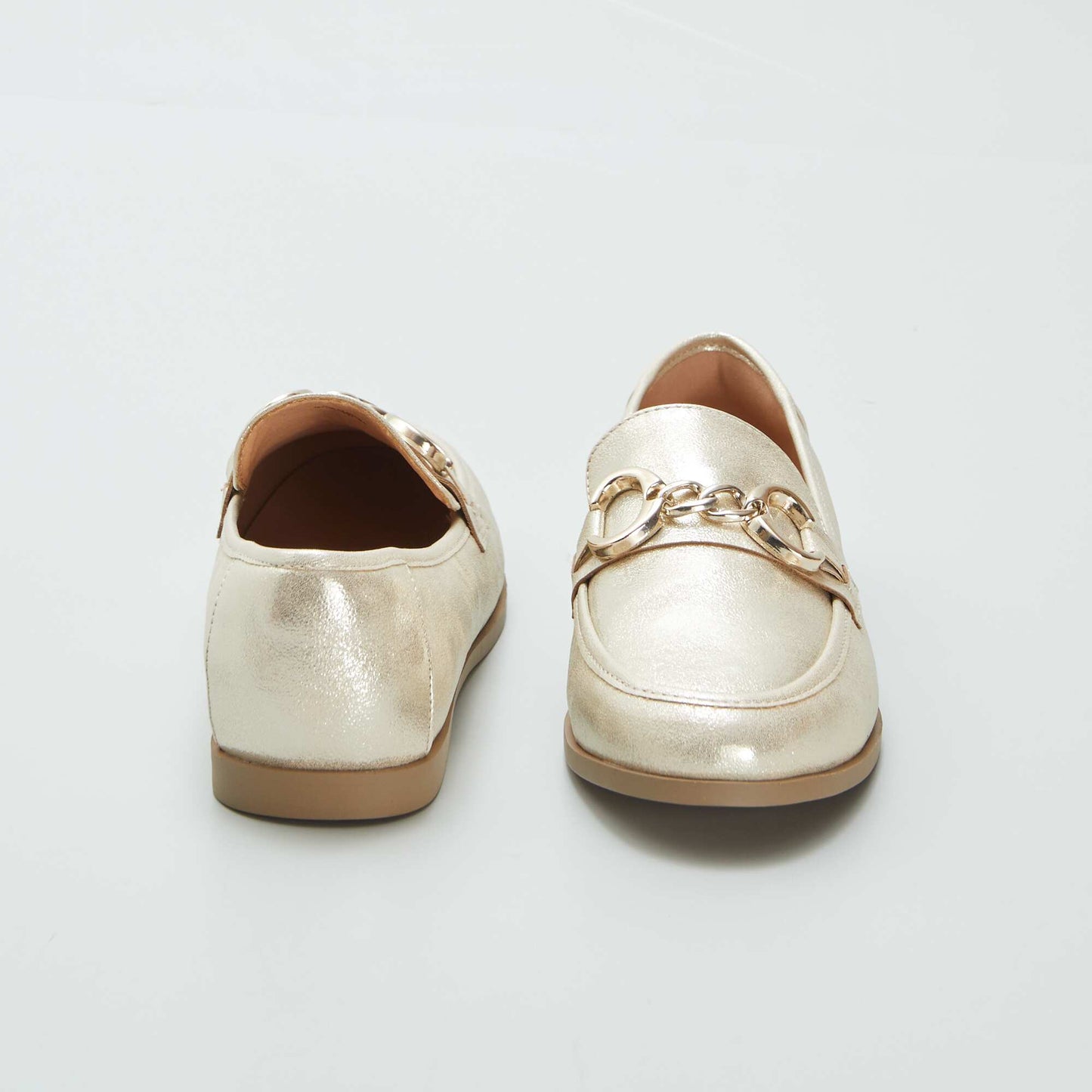 Mocassins en simili DORé