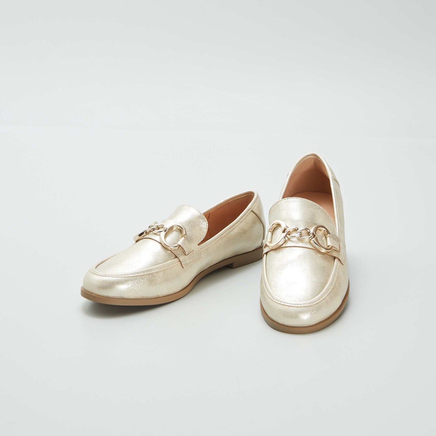 Mocassins en simili DORé