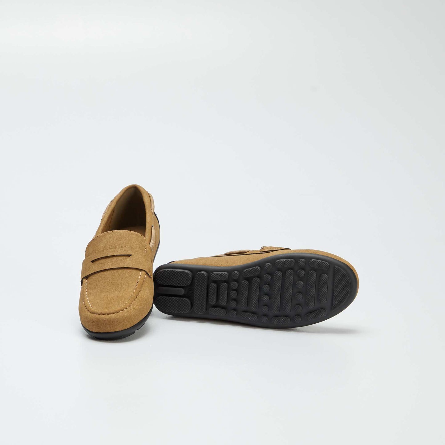 Mocassins bateaux unis Marron