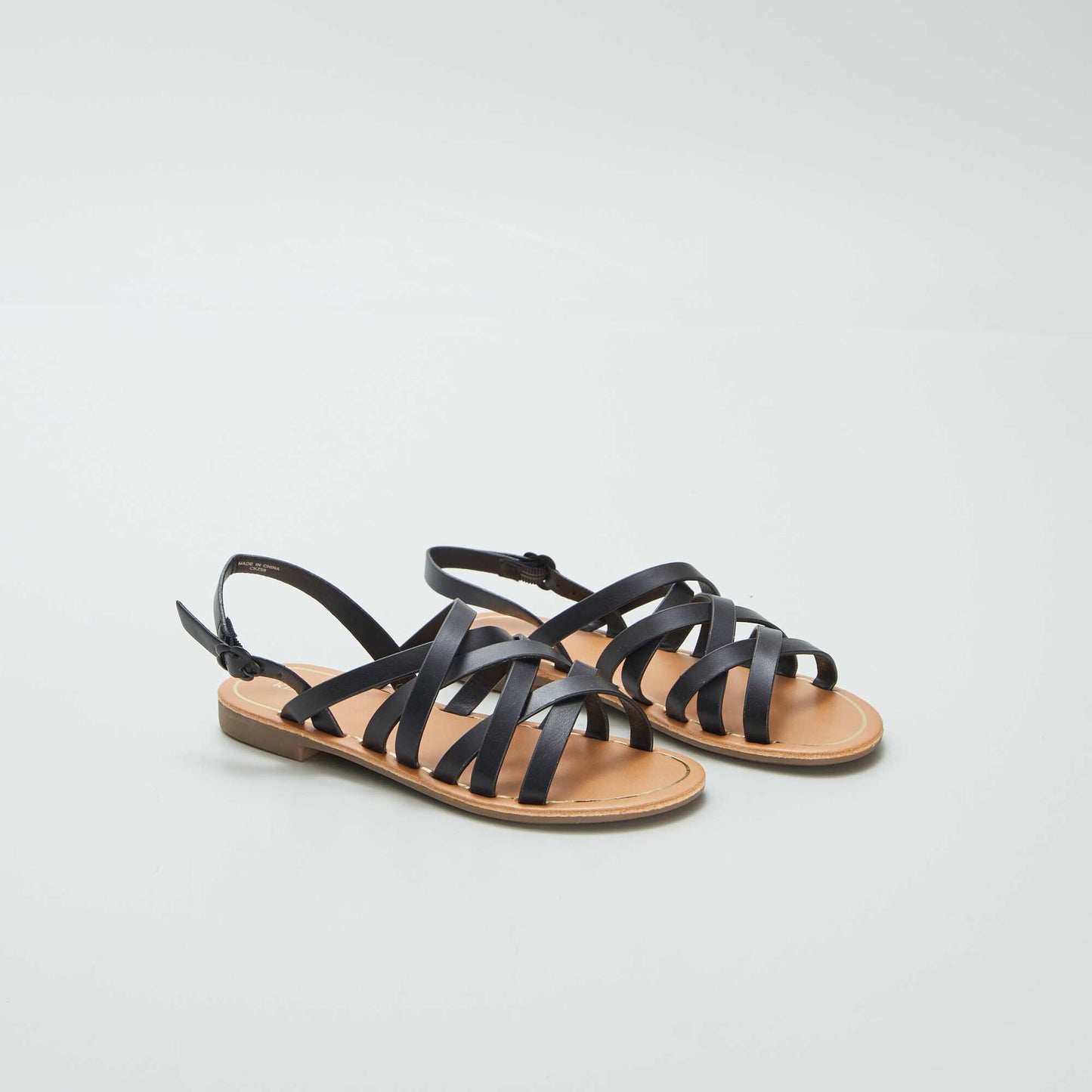 Sandales multi-brides NOIR