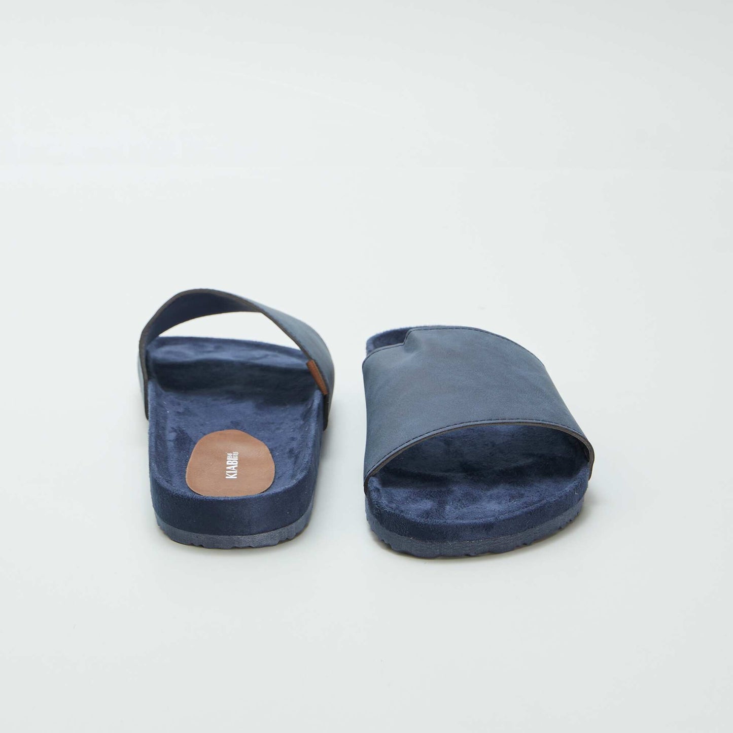 Claquettes bi-matière BLEU