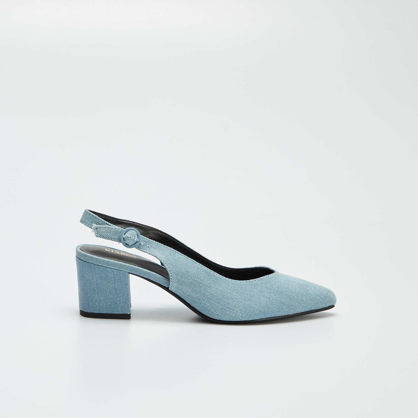 Escarpins ouverts à bout pointu Denim