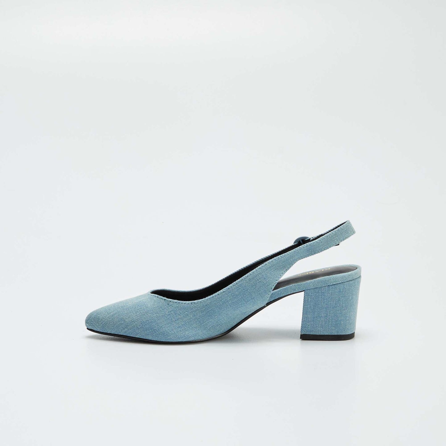 Escarpins ouverts à bout pointu Denim