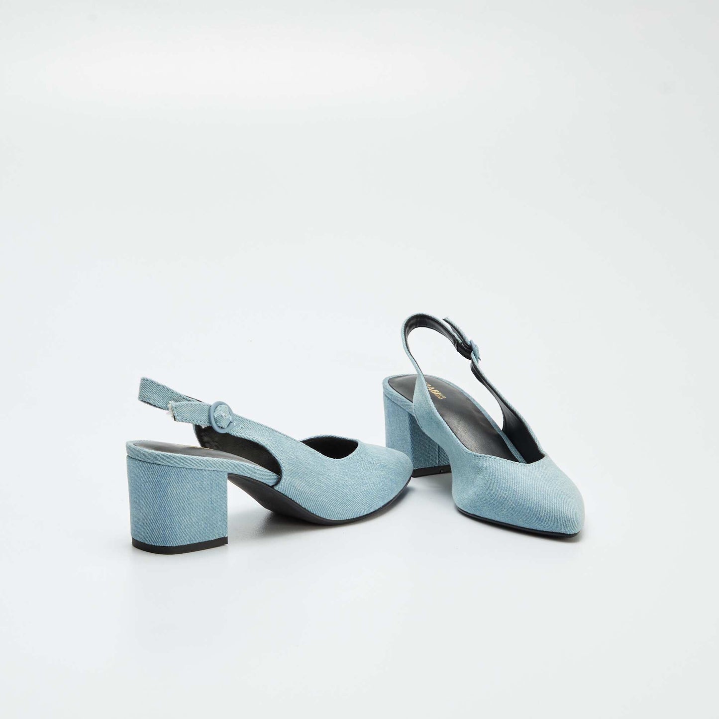 Escarpins ouverts à bout pointu Denim