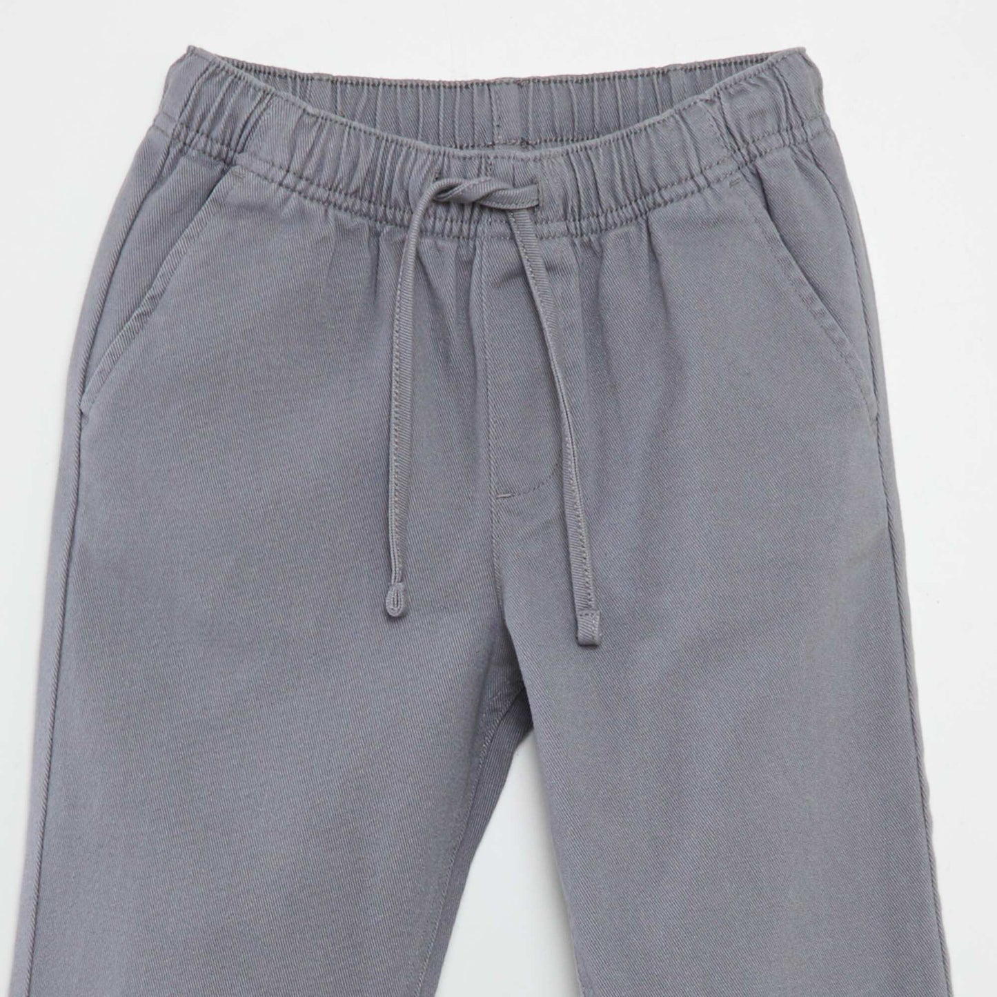 Pantalon regular uni GRIS