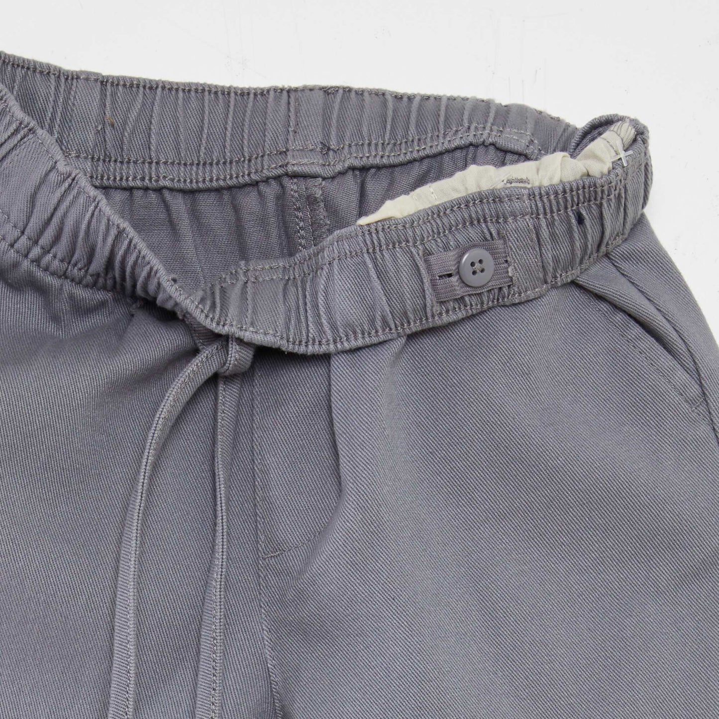 Pantalon regular uni GRIS
