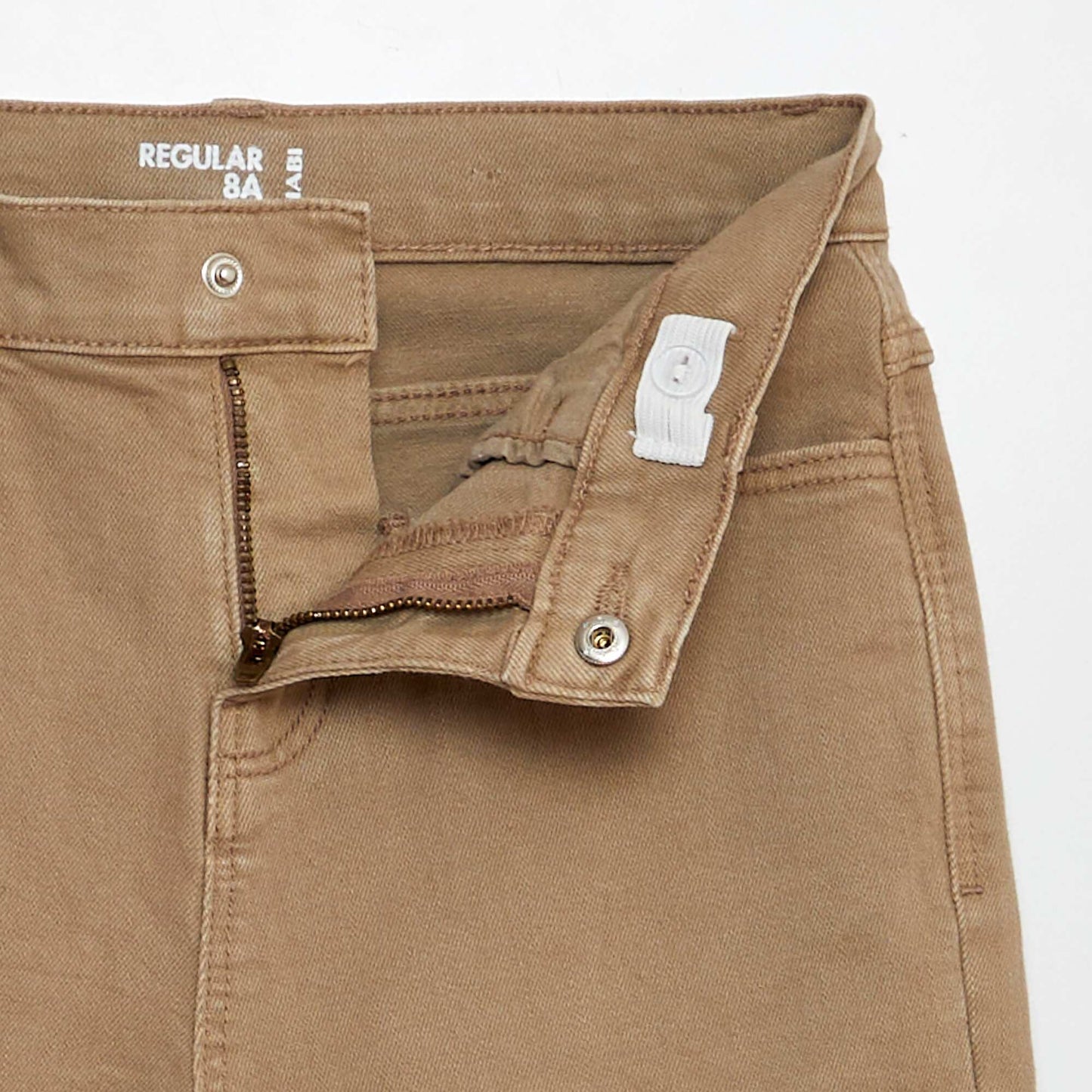 Jean regular coupe droite Beige