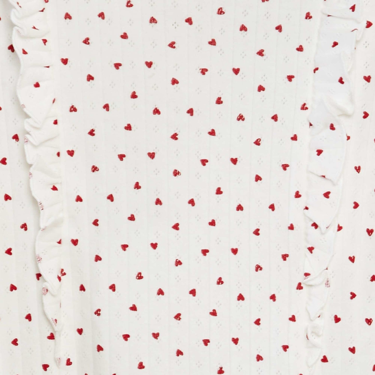 Ensemble t-shirt + legging de pyjama motif cœurs - 2 pièces BLANC