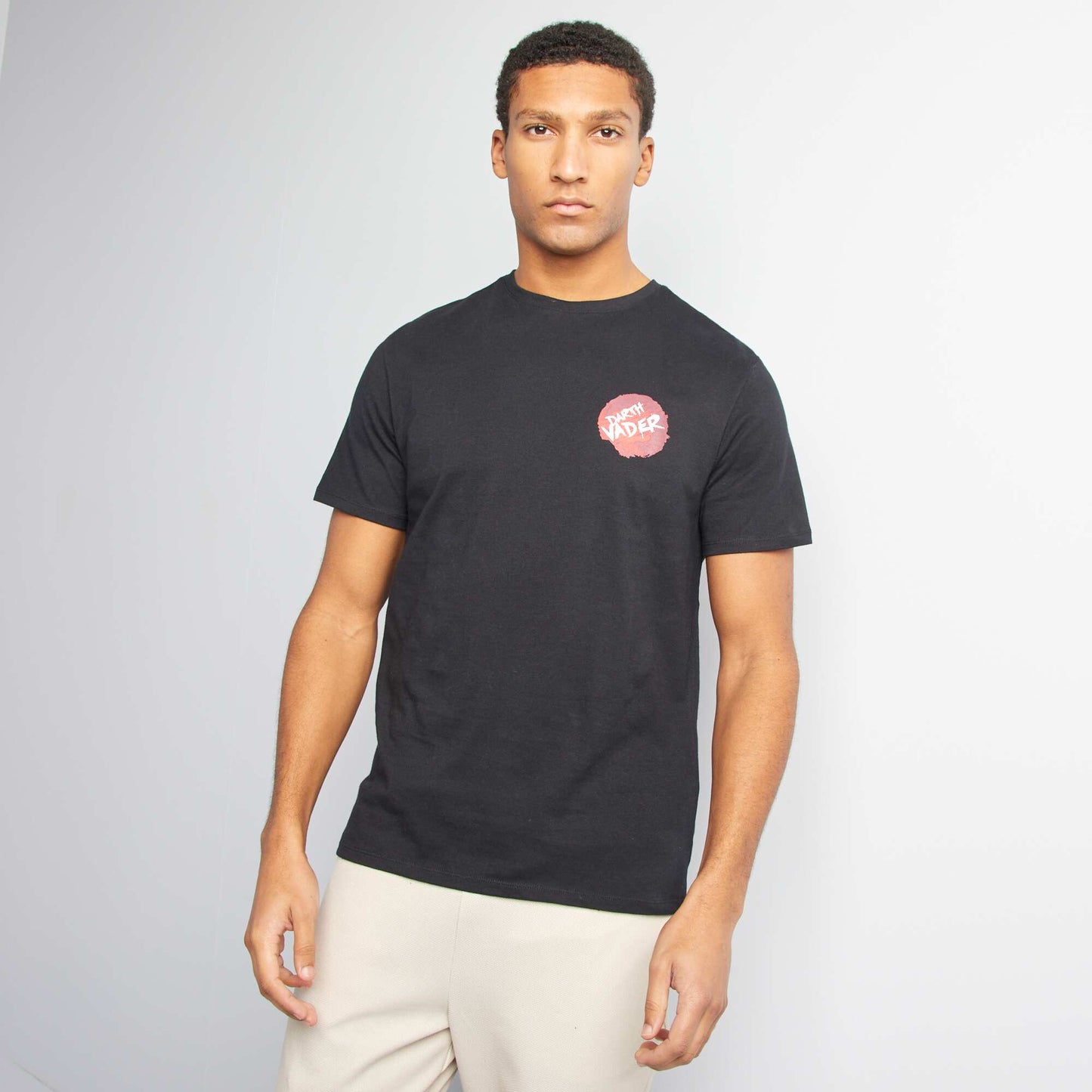 T-shirt imprim 'Dark Vador' Noir