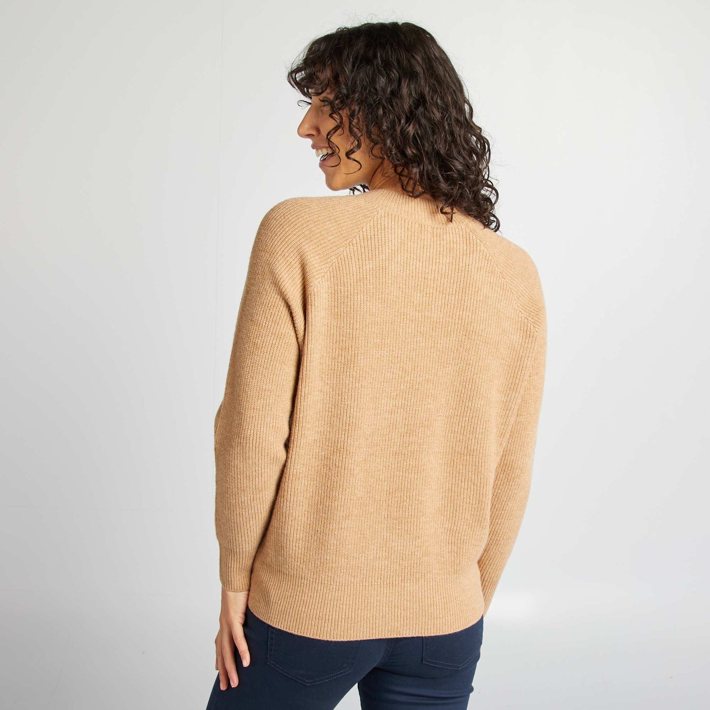 Pull d'allaitement avec ouvertures boutonnées Marron